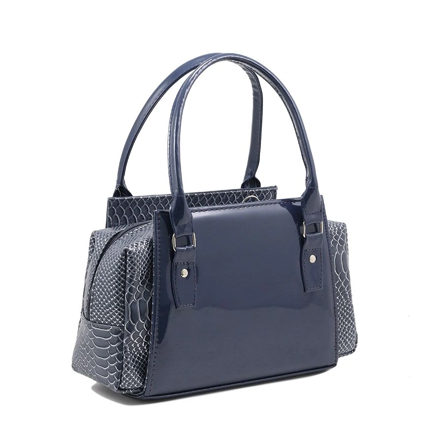 Сумка EL MASTA 912 (ЗмеяЭл.серый ЛакКобальт) синий - купить 2790