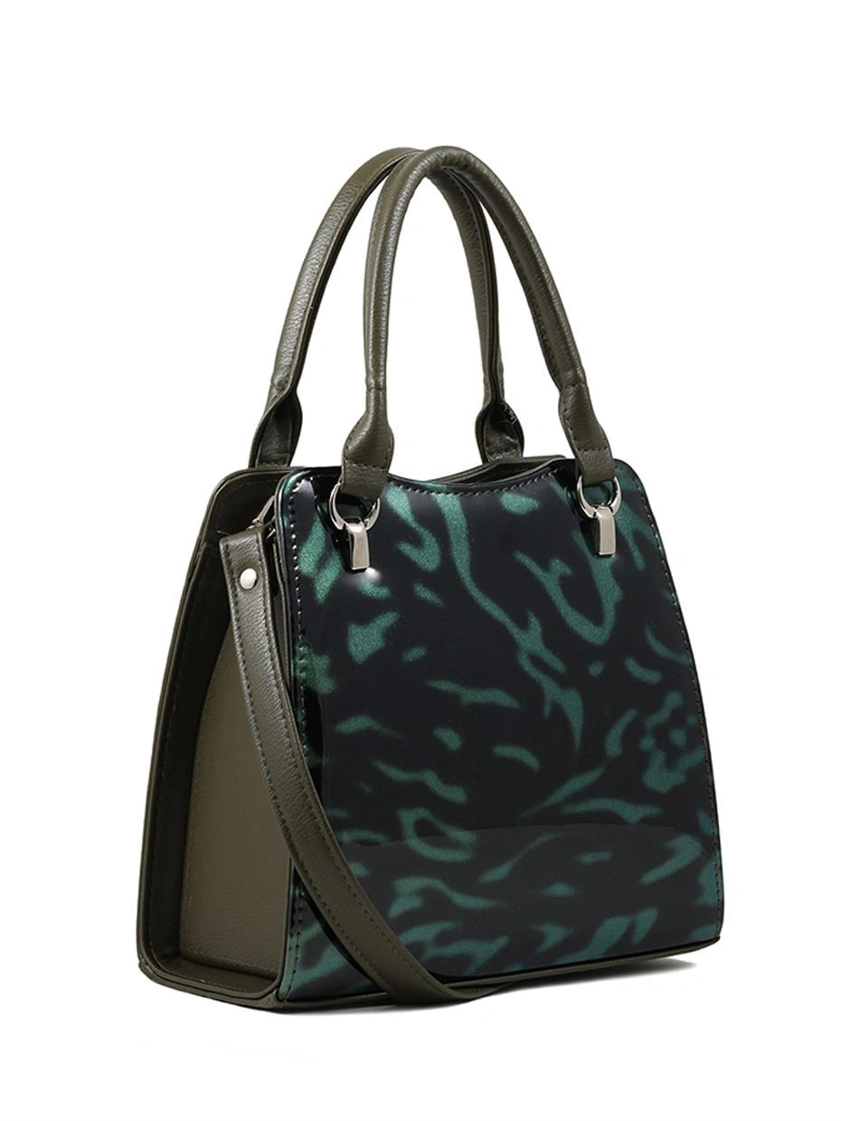 Сумка EL MASTA 750-20 (Леон Хаки ЛакБлеск Ч-зел) зеленый - купить 3990