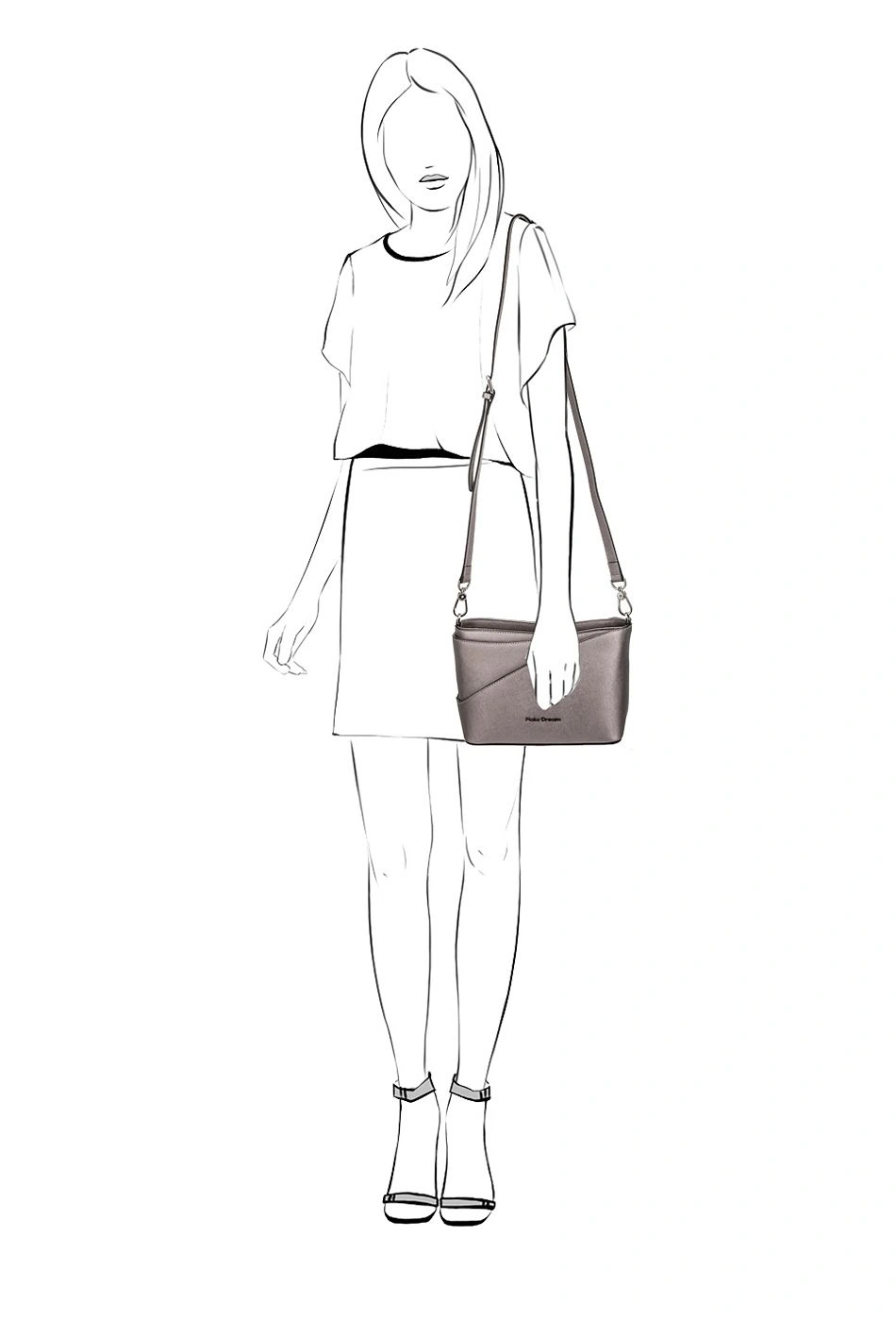 Сумка FIATO DREAM 1806 FD саффиано бронзовый - купить 7490