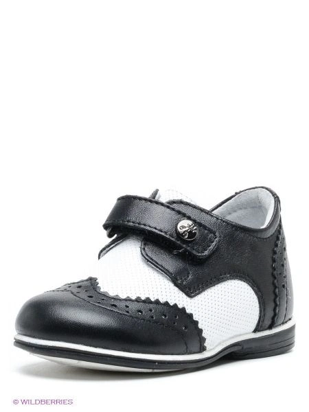 Полуботинки ELEGAMI 7-805691402 черный; белый - купить 2290