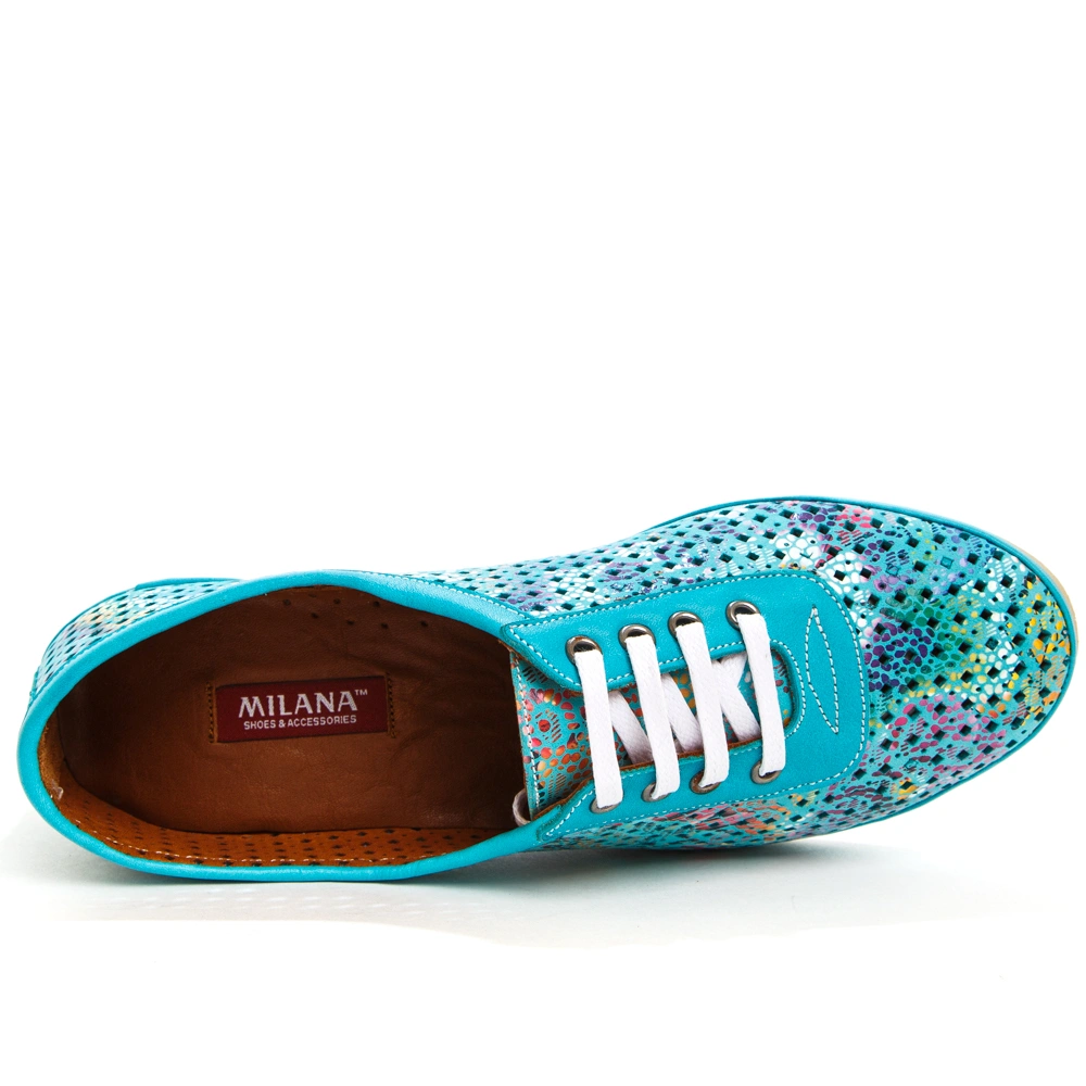 Туфли MILANA 161426-1-1531 голубой - купить 2690