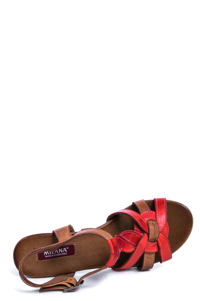Босоножки MILANA 161460-1-1401 красный - купить 4990