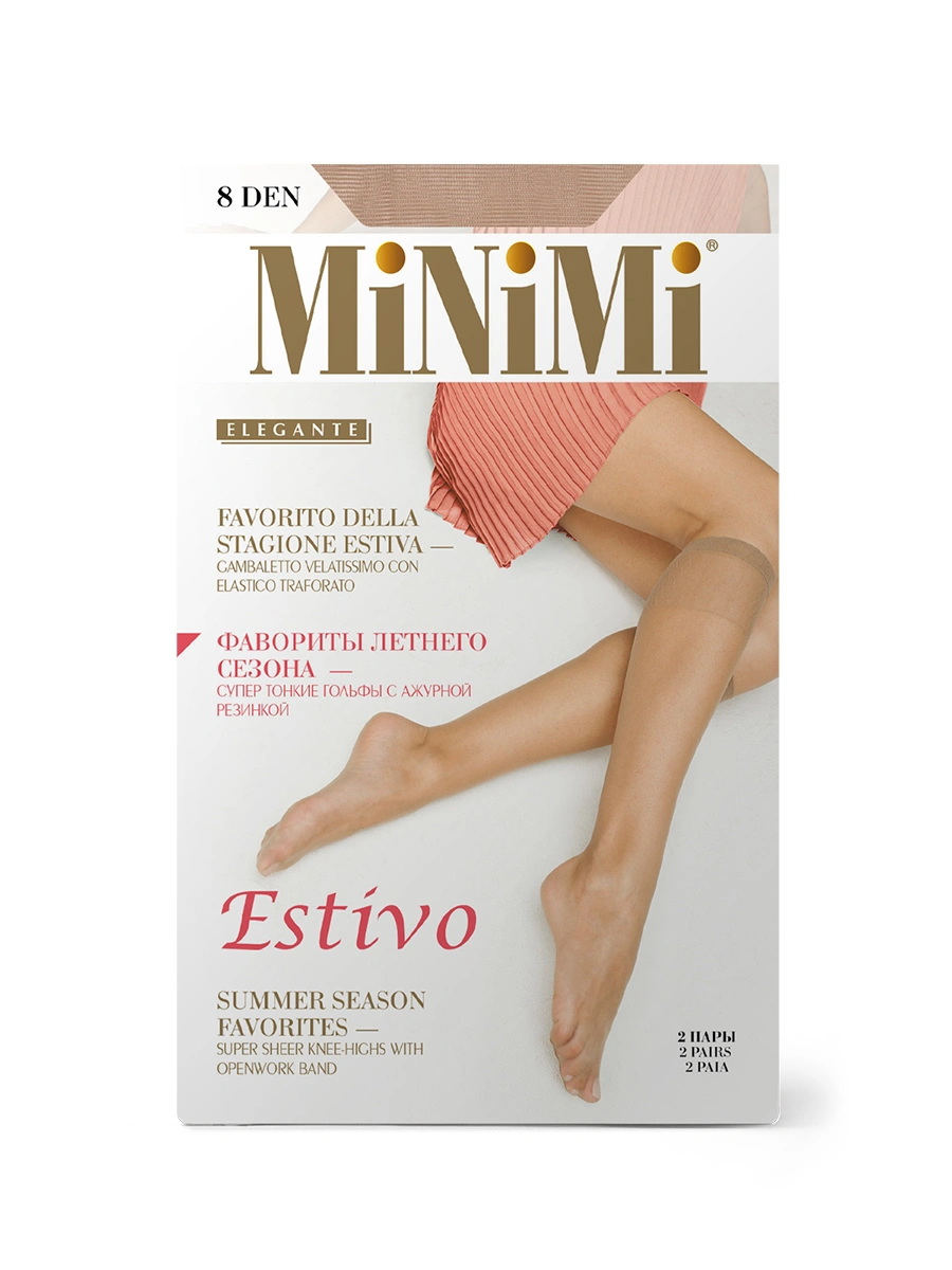 Гольфы MINIMI gamb. Estivo 8 Caramello бежевый - купить 259