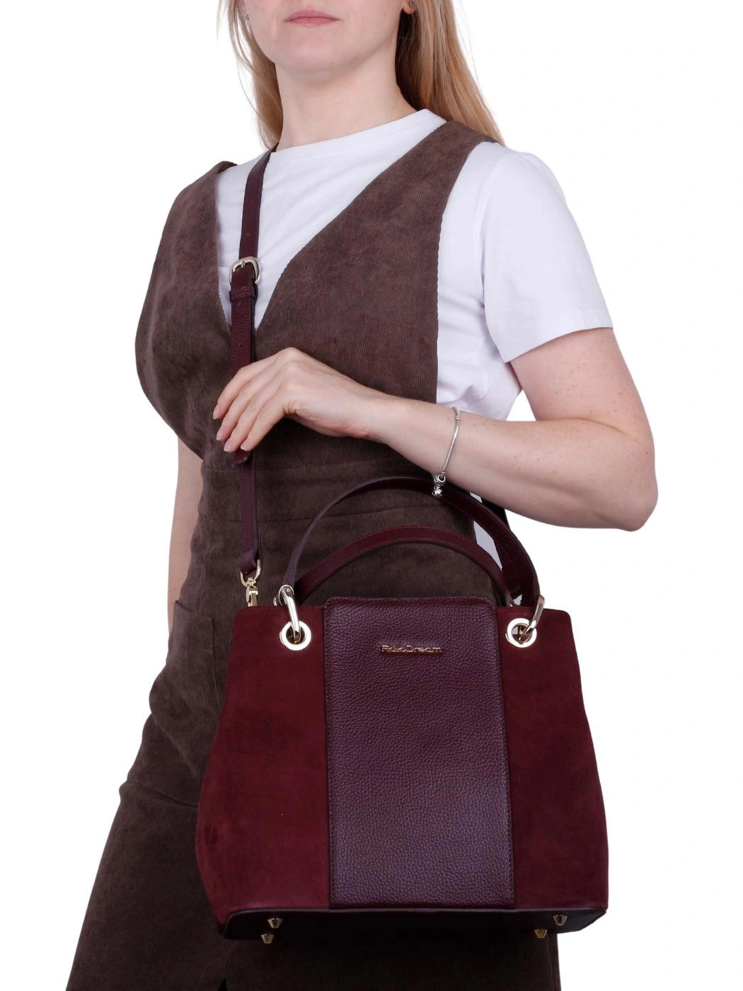 Сумка FIATO DREAM 11265 FD замша вишня бордовый - купить 15990