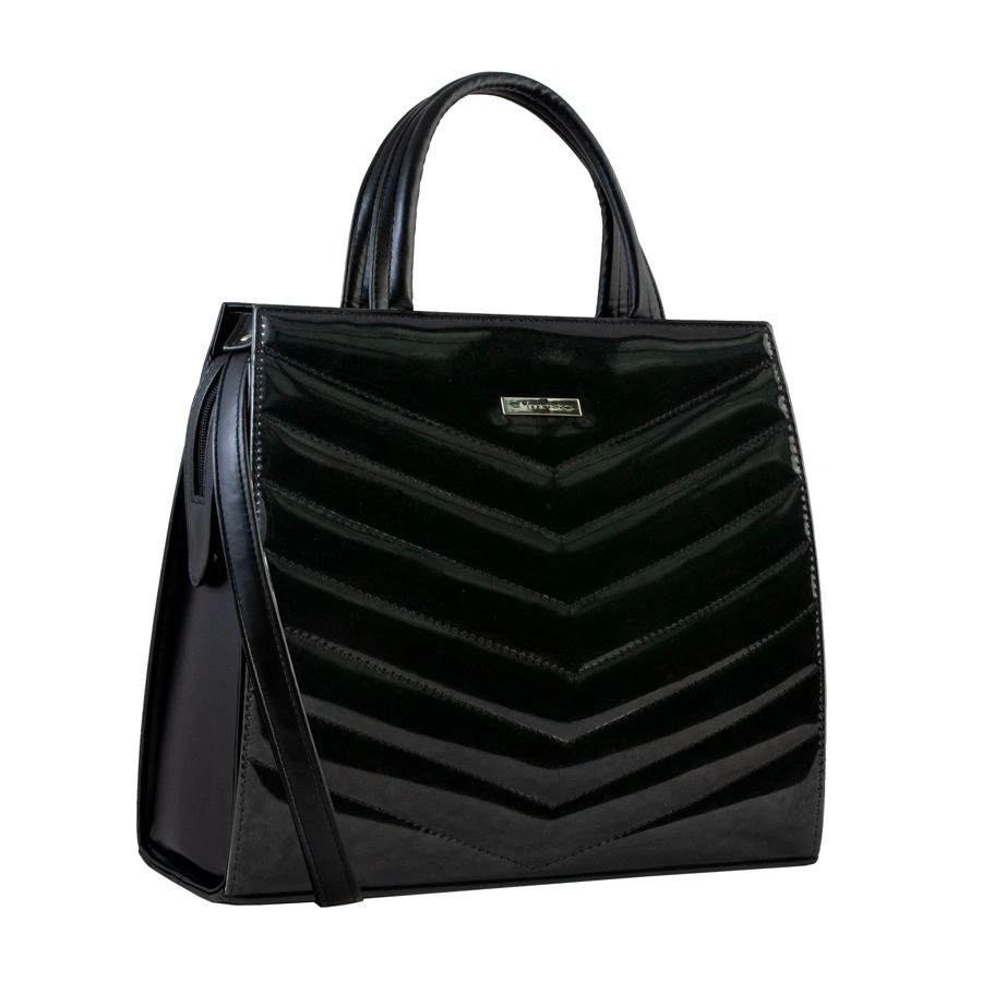 Сумка EL MASTA 102-1 (Дорио-Люкс Черный  Лак Блеск Черный) черный - купить 1990