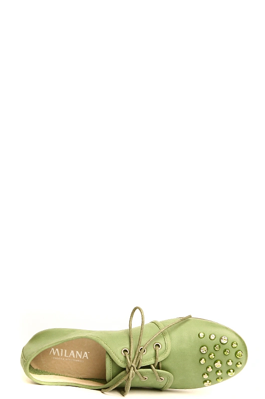 Полуботинки MILANA 141571-2-1601 зеленый - купить 4200
