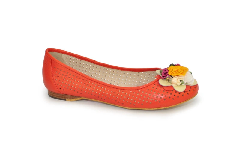 Балетки MILANA 121017-3-1271 оранжевый - купить 3600