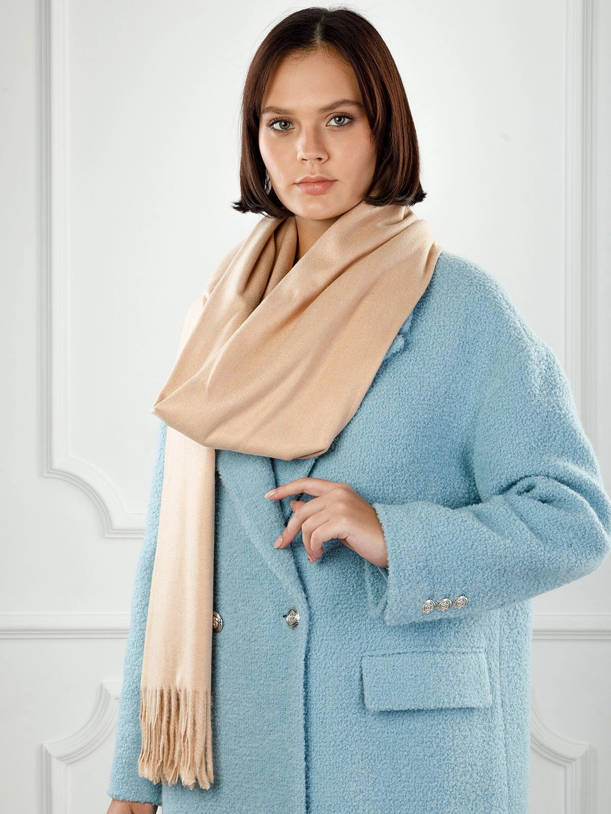 Палантин LABBRA LBL23-422-17 желтый - купить 4990