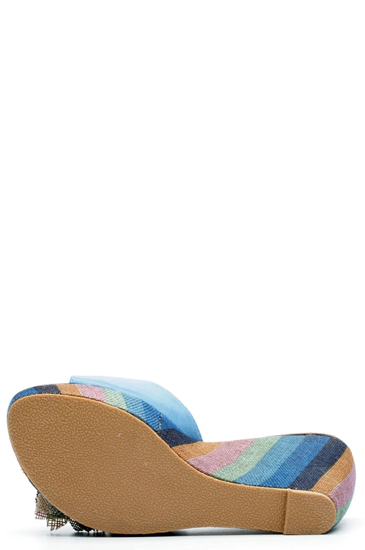 Сабо MILANA 121401-1-5535 голубой - купить 2100