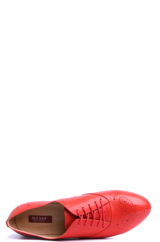 Полуботинки MILANA 141560-2-1431 красный - купить 3700