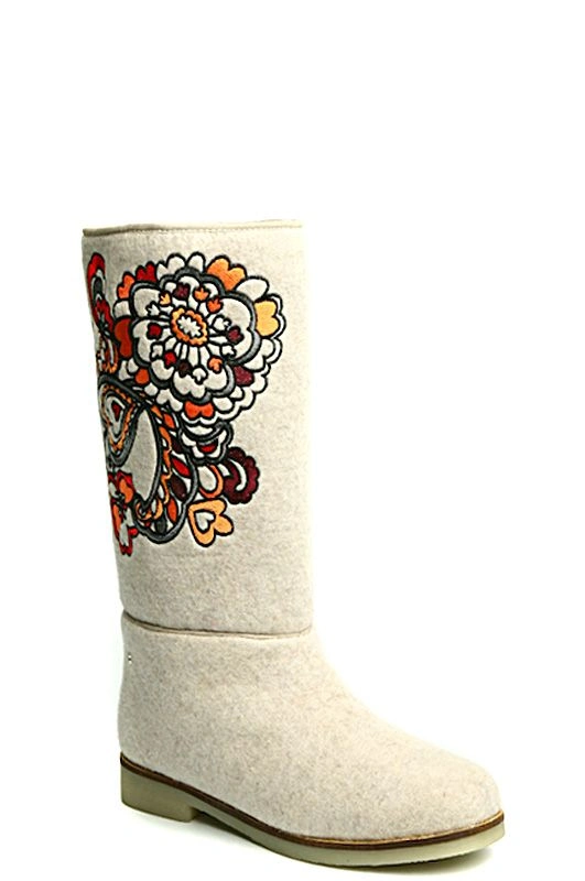 Сапоги ELCHE EL-05220B-06W светло-бежевый - купить 1490