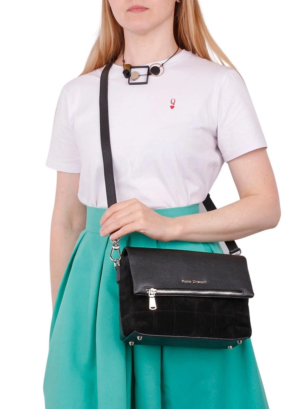 Сумка FIATO DREAM 14210 FD замша черн черный - купить 