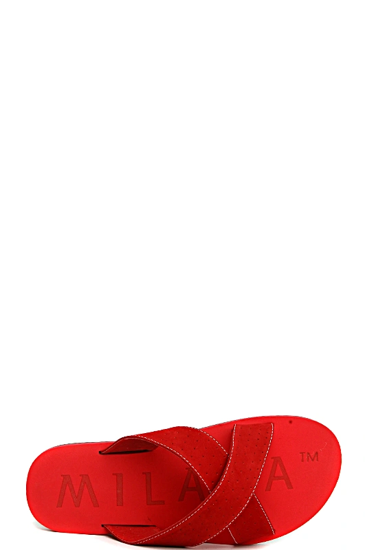 Шлепанцы MILANA 141774-1-8401 красный - купить 3690