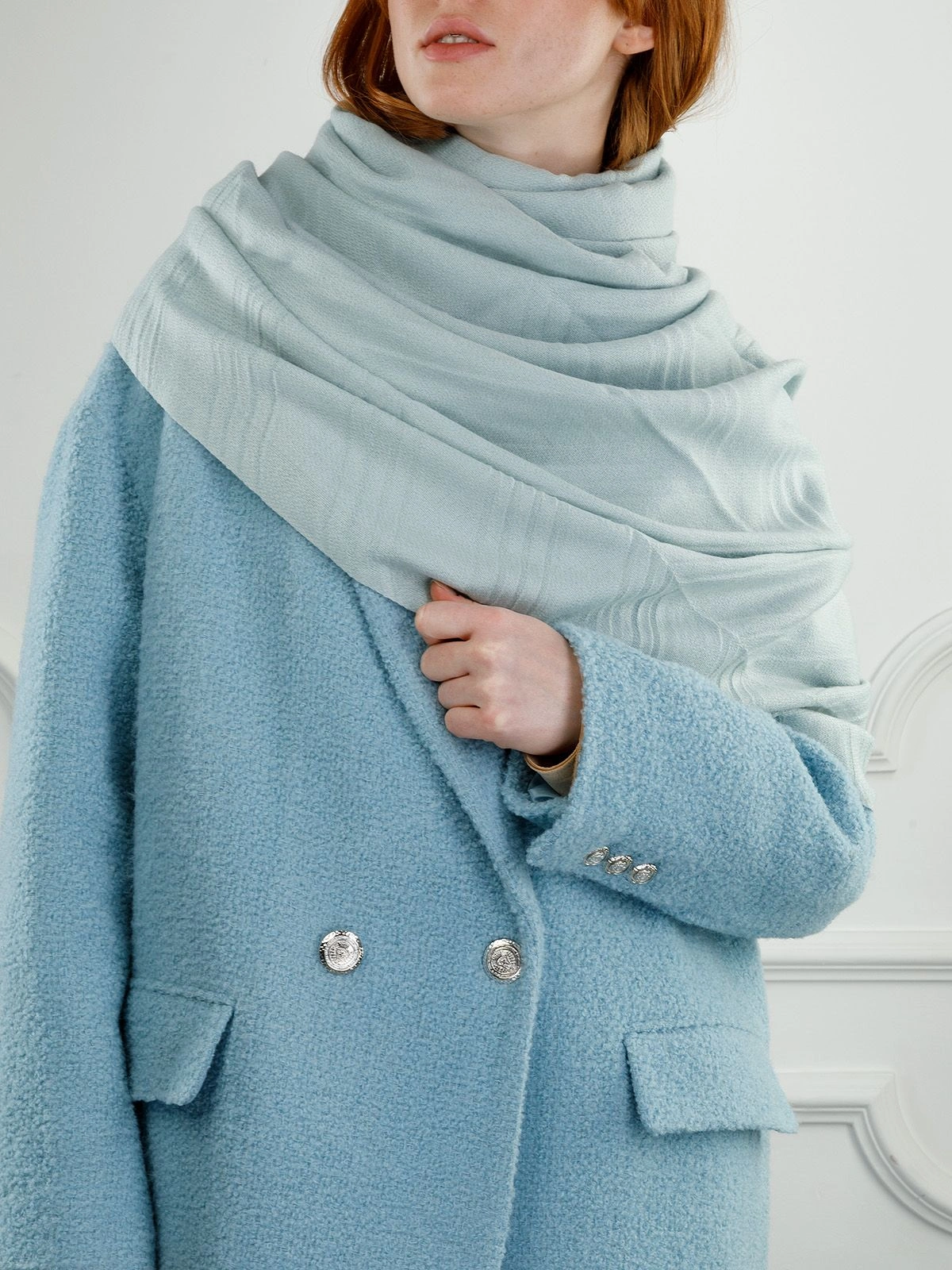 Палантин ELEGANZZA BL23-0671-11 голубой - купить 7490