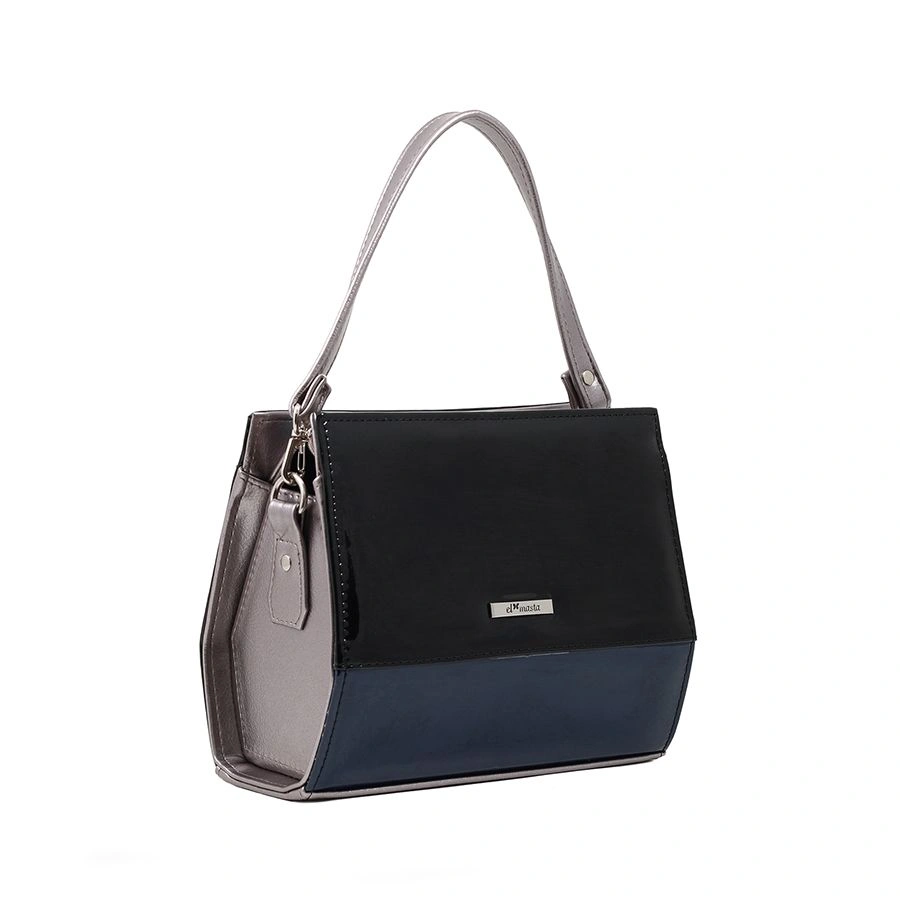 Сумка EL MASTA 928 (Эдинбург Сереб Лак Черн Лак Т.Вас) серебристый - купить 4490