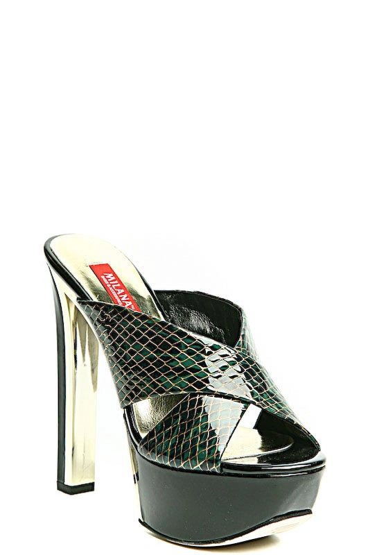 Сабо MILANA 141531-2-7641 зеленый - купить 2500