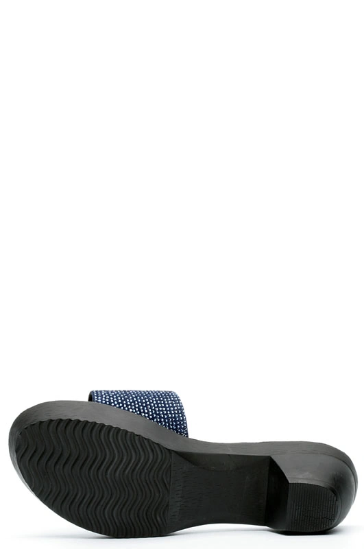 Сабо MILANA 121043-1-2501 синий - купить 1890