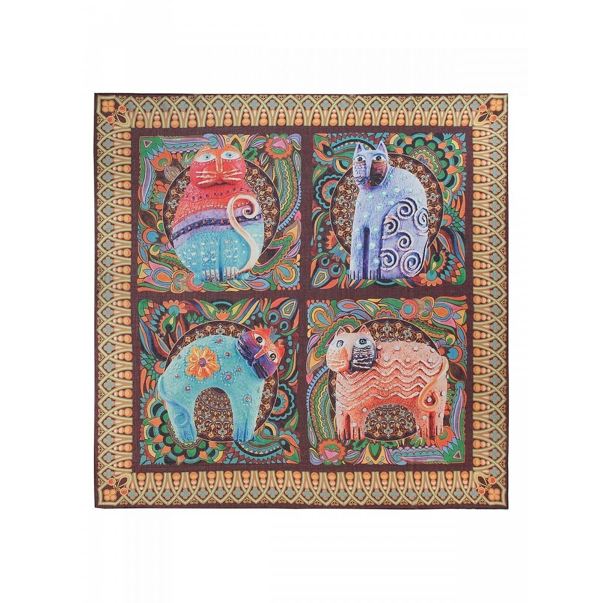 Платок LABBRA LFA60-556-16 коричневый - купить 5490