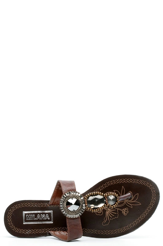 Шлепанцы MILANA 121403-3-5215 коричневый - купить 1100