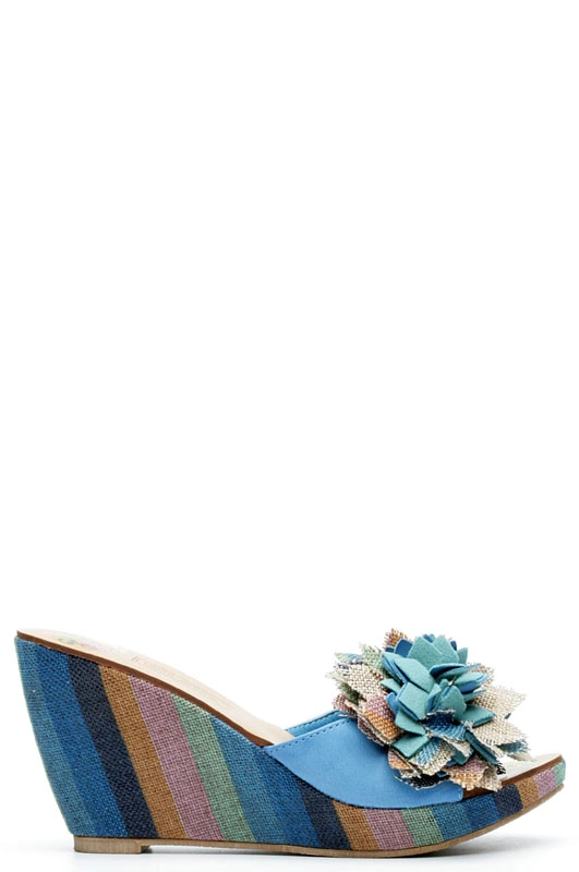 Сабо MILANA 121401-1-5535 голубой - купить 2100