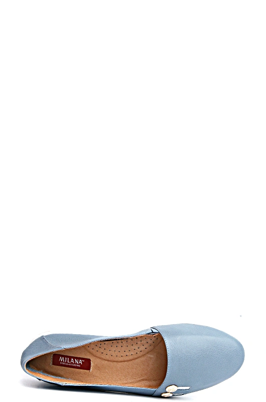 Балетки MILANA 141251-1-1531 голубой - купить 3500