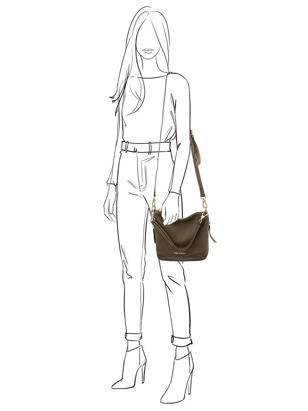 Сумка FIATO DREAM 8008 FD_корич коричневый - купить 8990