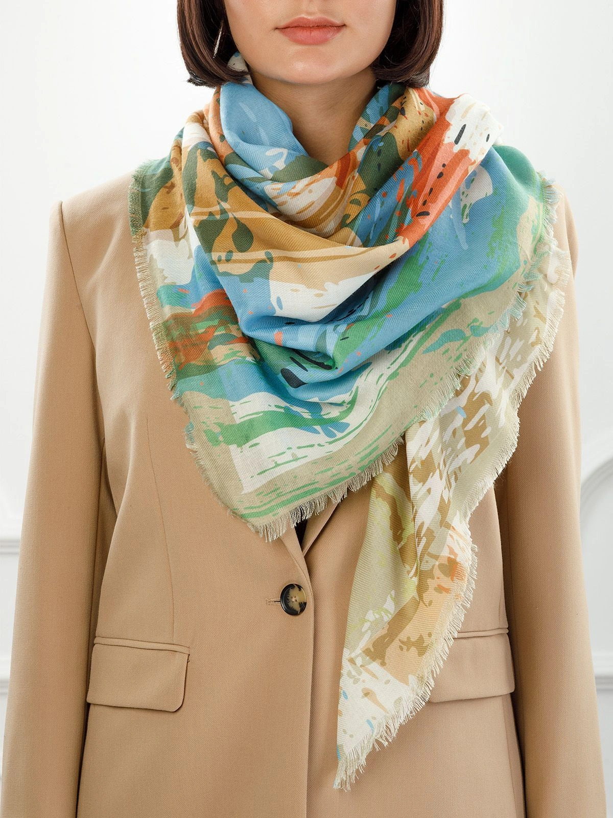 Платок LABBRA LG33-283-17 желтый - купить 5490