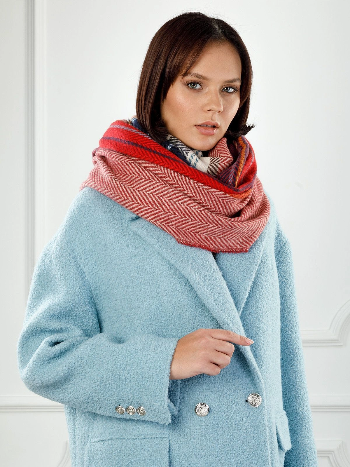 Палантин LABBRA LDB72-306-08 бордовый - купить 4990