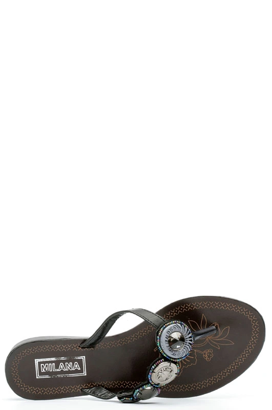 Шлепанцы MILANA 121403-2-5245 черный - купить 990