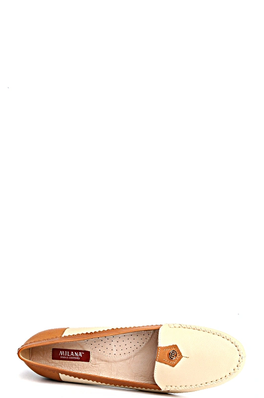 Мокасины MILANA 141255-2-1311 бежевый - купить 3300