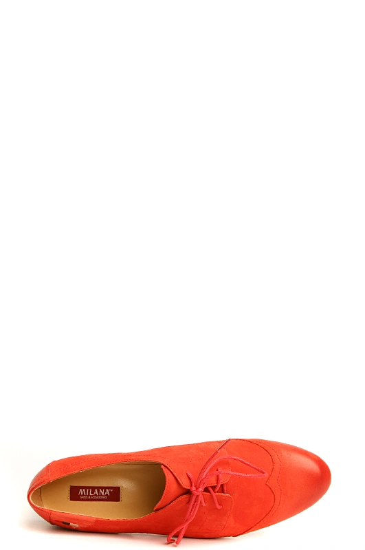 Полуботинки MILANA 141561-1-1401 красный - купить 3800