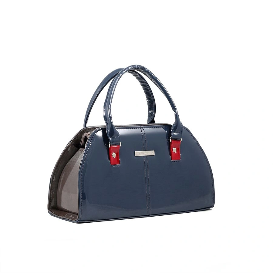 Сумка EL MASTA 855 (ЛакМеталликСеребряныйЛакКобальтовыйЛакГранат) серебристый - купить 3990