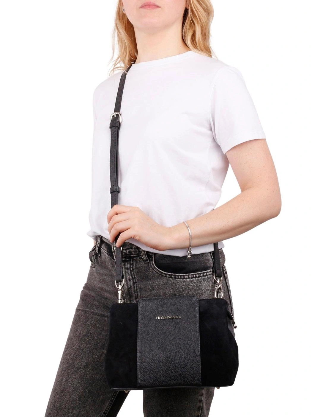 Сумка FIATO DREAM 11266 FD замша черн черный - купить 11990