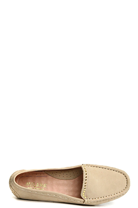 Мокасины MILANA 141593-1-1211 бежевый - купить 3200