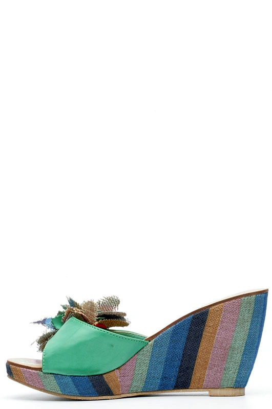 Сабо MILANA 121401-1-5625 зеленый - купить 2100