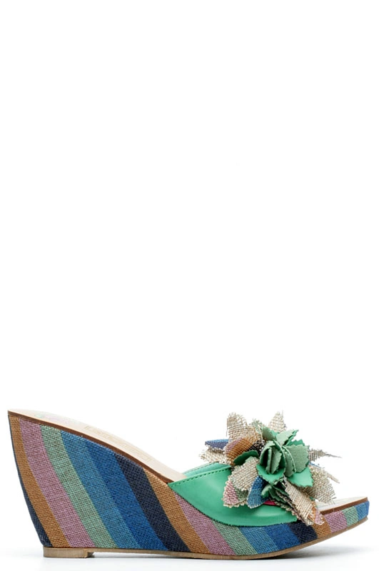 Сабо MILANA 121401-1-5625 зеленый - купить 2100