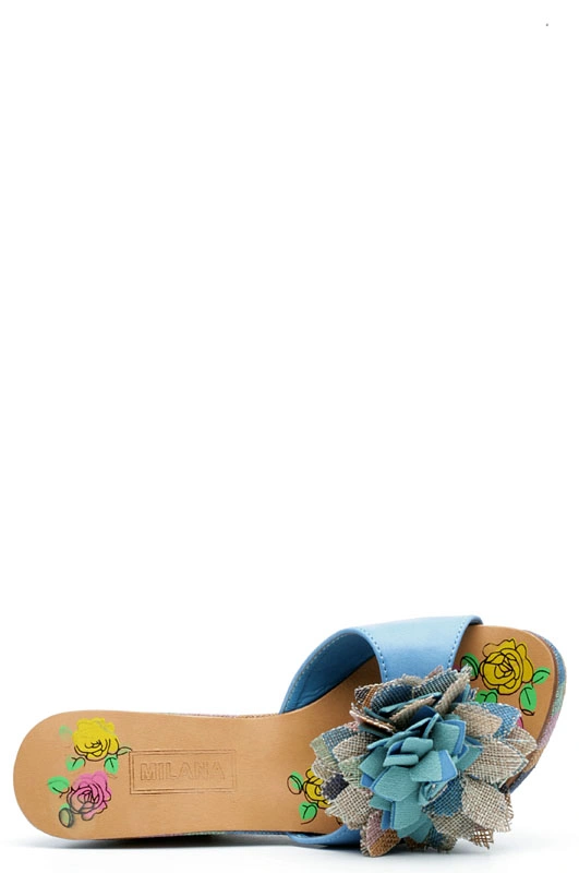 Сабо MILANA 121401-1-5535 голубой - купить 2100