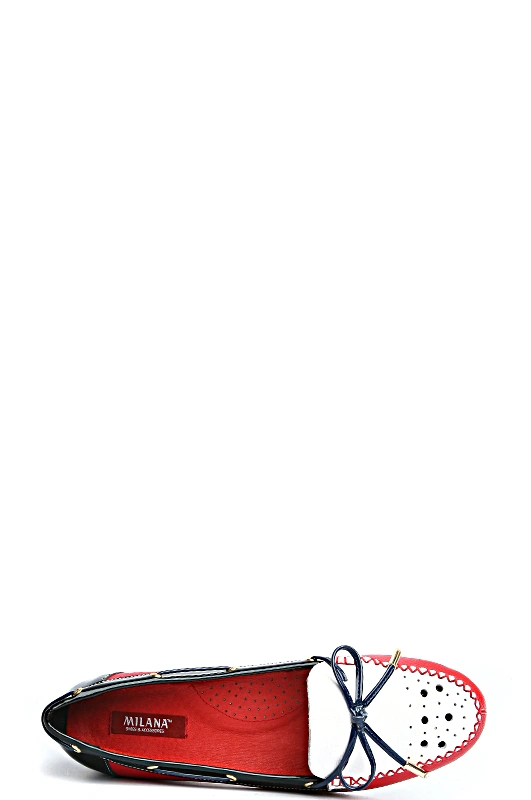 Мокасины MILANA 141255-1-1401 красный - купить 4990