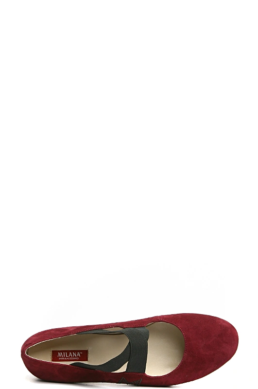 Полуботинки MILANA 141216-2-2411 бордовый - купить 3600