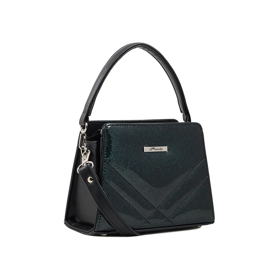 Сумка EL MASTA 967 (Энигма Черн ЛакБлеск Изумр) черный - купить 3990