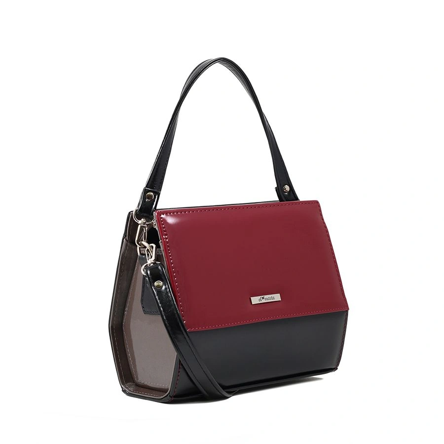 Сумка EL MASTA 928 (Асти Черн Лак Металл.Серебрянный Лак Глинтвей черный - купить 4490