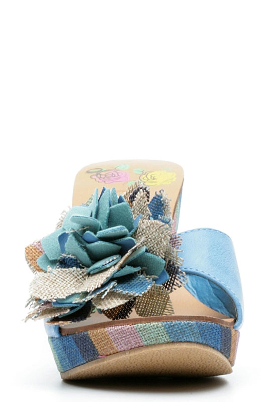 Сабо MILANA 121401-1-5535 голубой - купить 2100