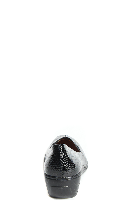 172541-3-7101 туфли   жен. всесезон. натуральная кожа (лак)/натуральная кожа/термоэластопласт черный Milana