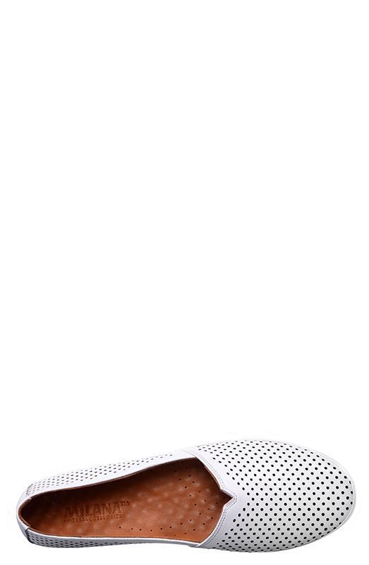 161510-1-1301 туфли  жен. летн. натуральная кожа/натуральная кожа/ТЭП (термоэластопласт) белый Milana
