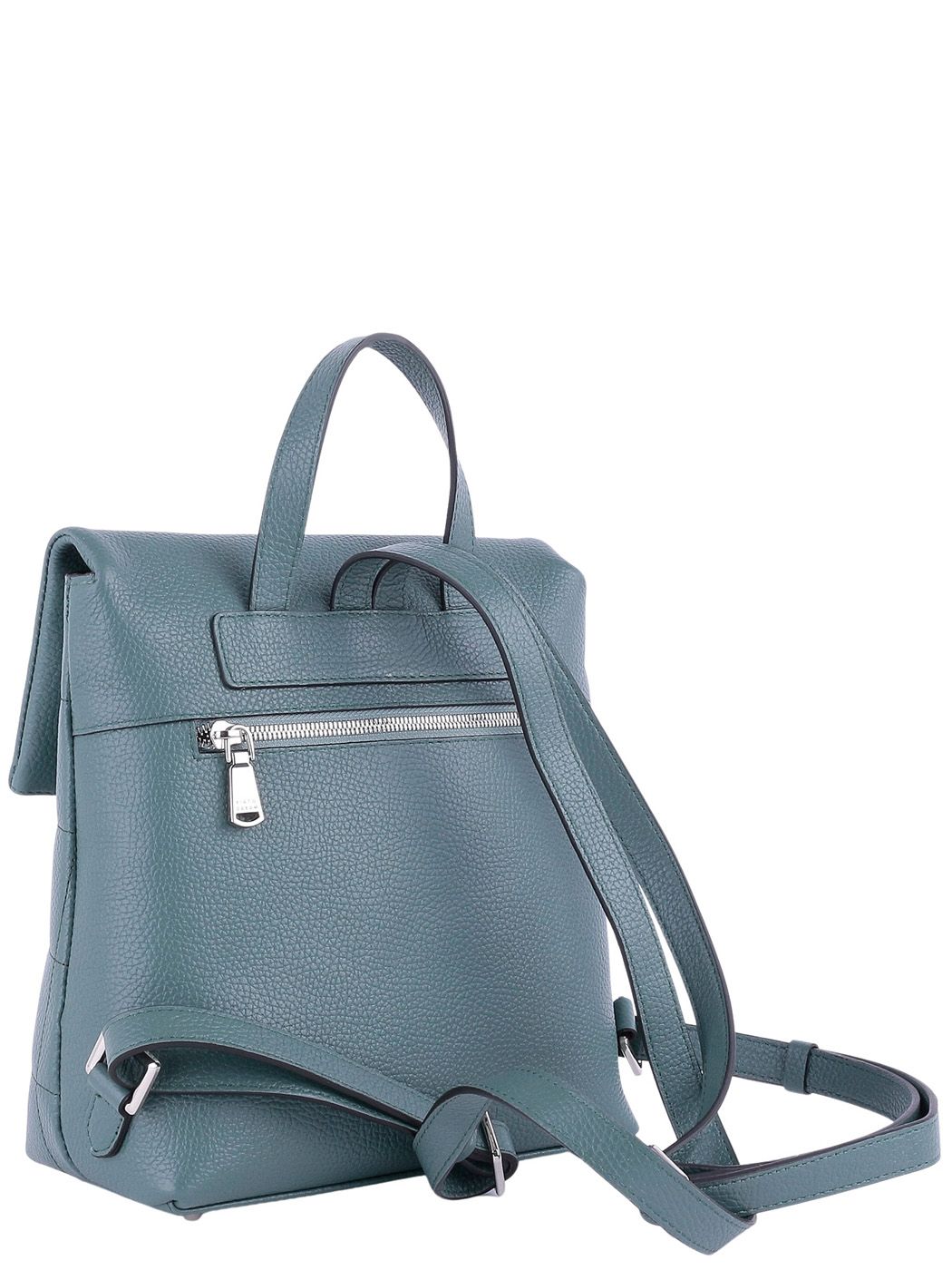 14200 FD мятн рюкзак  жен. летн. натуральная кожа/текстиль зеленый Fiato Dream