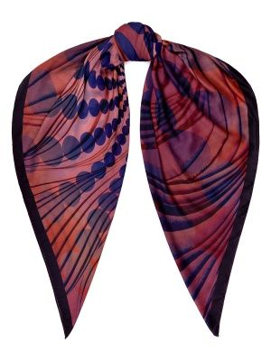 BL16-0670-18 платок жен. дем. шелк; шерсть; модал  оранжевый  Eleganzza