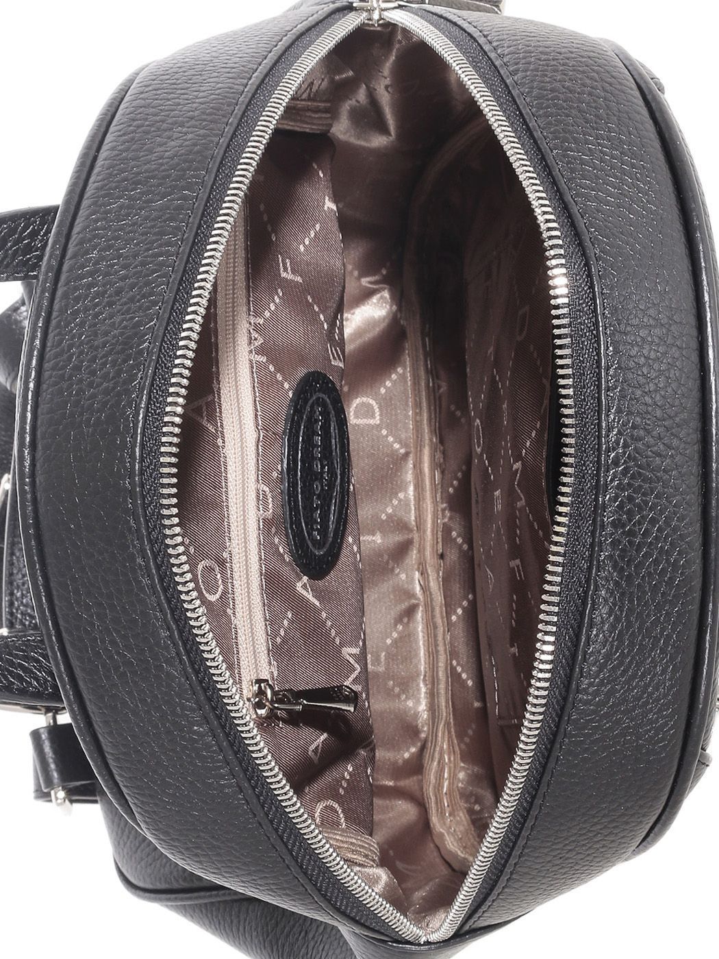 52131 FD черн рюкзак  жен. дем. натуральная кожа/текстиль черный Fiato Dream