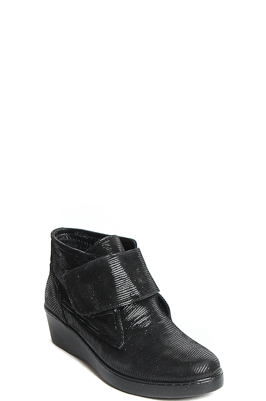 172540-3-210V ботинки   жен. дем. натуральная кожа (велюр)/ворсин/термоэластопласт черный Milana
