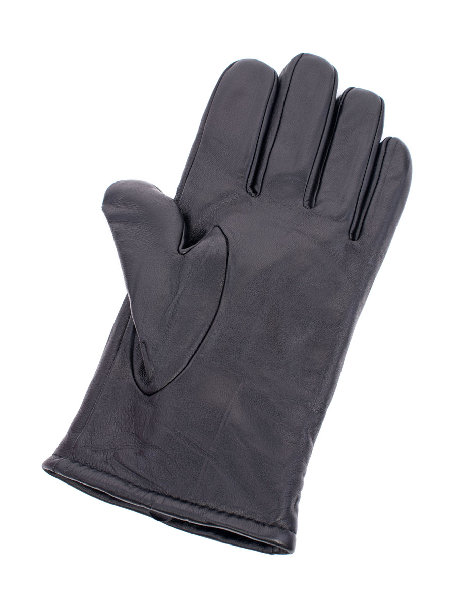 232-0029-110 перчатки муж. зимн. натуральная кожа/натуральный мех черный Milana