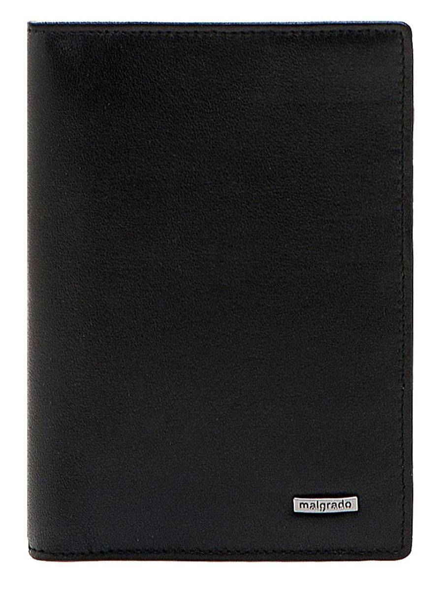 Обложка для паспорта мужская 54019-1-64D Black черный